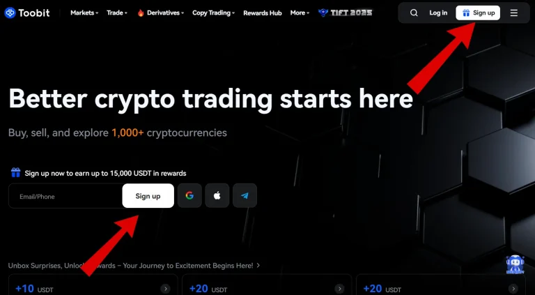 آموزش ثبت نام در صرافی توبیت