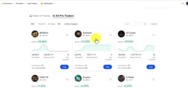 کپی ترید در صرافی توبیت نسخه وبسایت